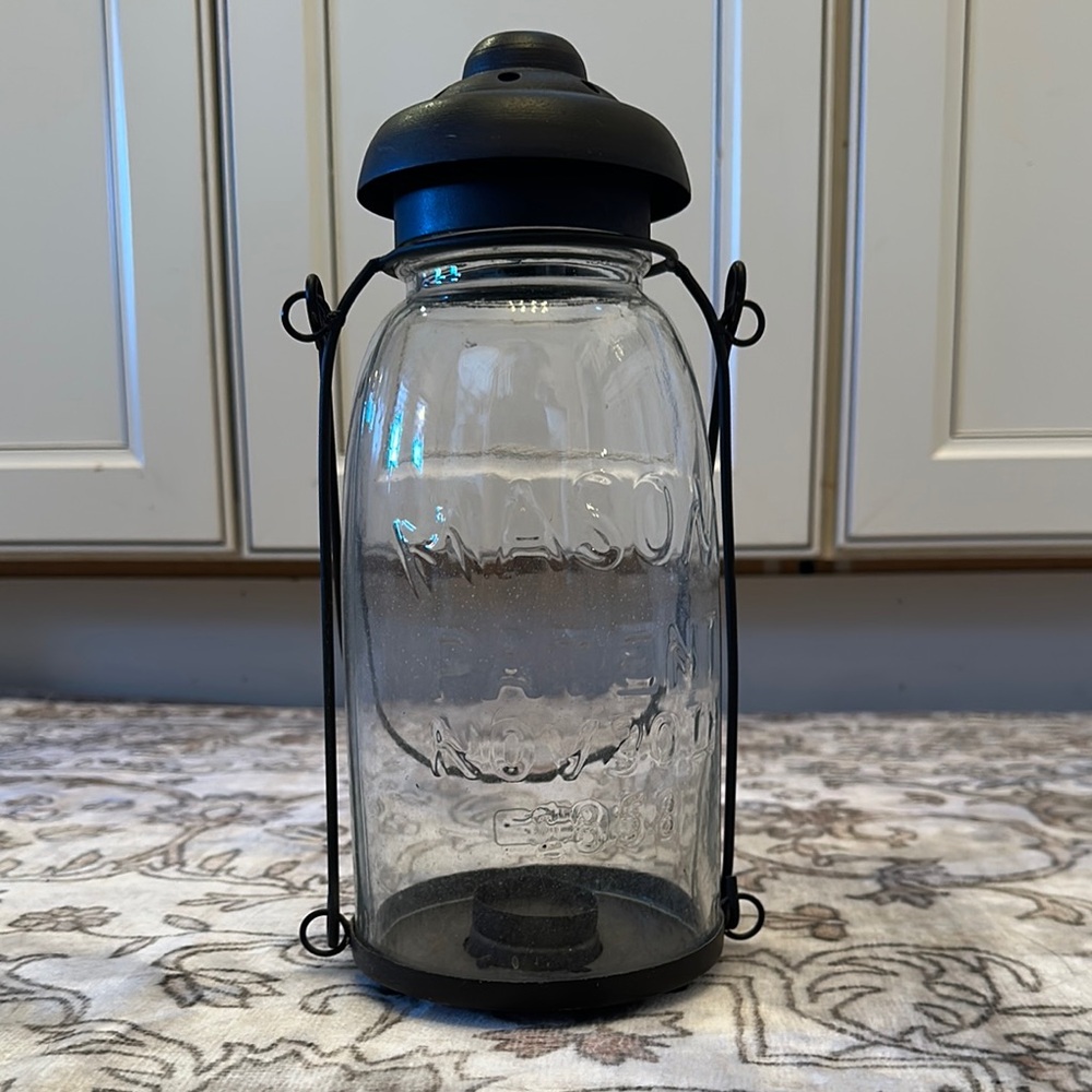 Mason jar tealight hanging Jar